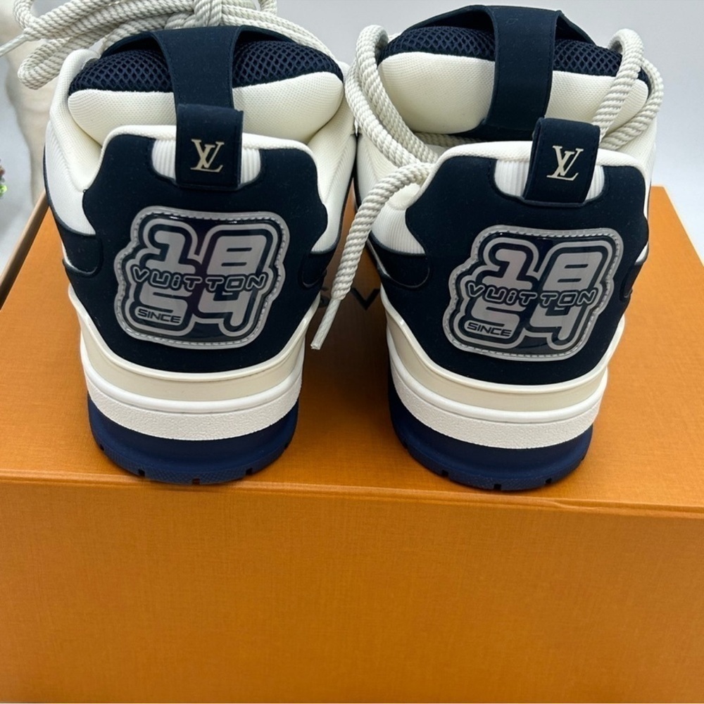 Men’s Louis Vuitton blue skate trainer sneakers size 11 fits 13 US made in Italy - Picture 7 of 11